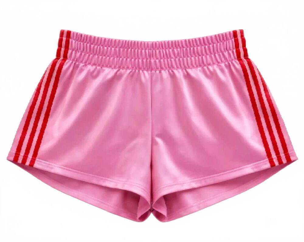 NEW KATIE J NYC girls jordyn shorts in pink/red